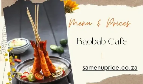 Baobab Cafe and Grill menu and prices