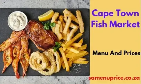 Cape Town Fish Market seafood menu illustration