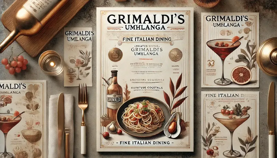 Grimaldi's Umhlanga Menu And Prices 2024 - South Africa