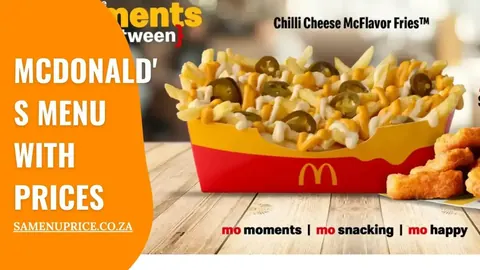 McDonald's South Africa menu and prices