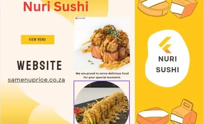 Nuri Sushi Menu And Prices 2024 - The House Gourmet Sushi South Africa