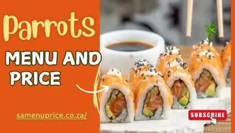 Parrots Menu And Prices menu and prices