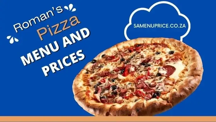 Roman's Pizza menu and prices in South Africa