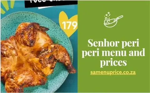 Senhor Peri Peri flame-grilled chicken menu prices
