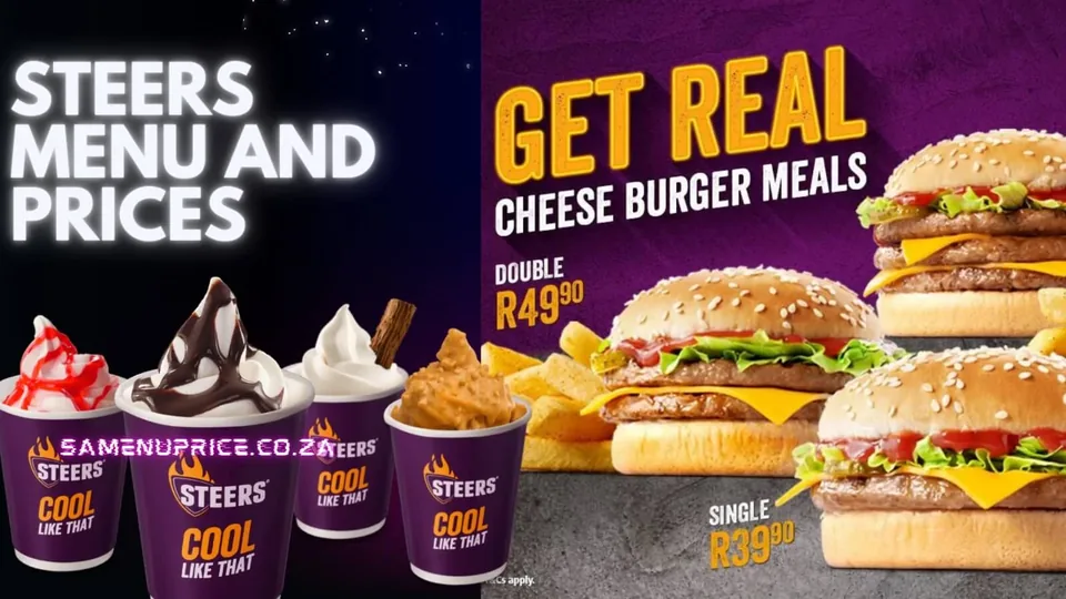 Steers Menu And Prices 2024 - South Africa