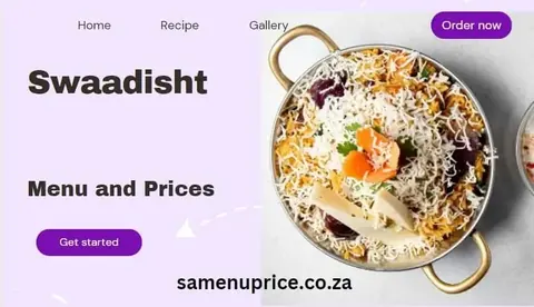 Swaadisht Foods menu and prices