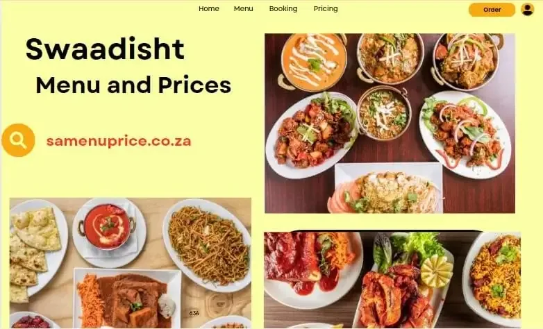 Cape Roti Swaadisht Menu and Prices