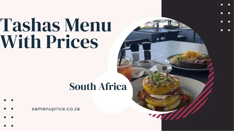 Tashas menu and prices in South Africa