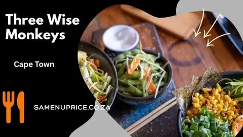 Three Wise Monkeys Sea Point menu and prices