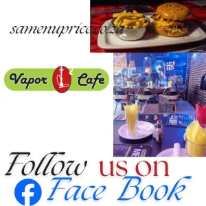 Vapor Cafe Menu And Prices 2026 - South Africa