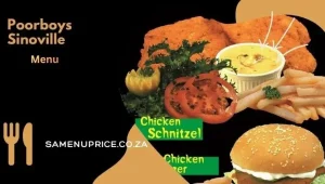 Poorboys Sinoville Menu & Prices 2026 - South Africa